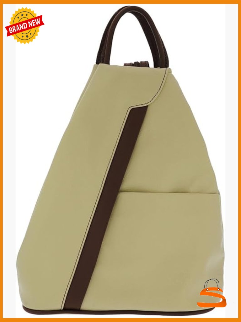 Vintage Italian Leather Convertible Backpack Shoulder Bag